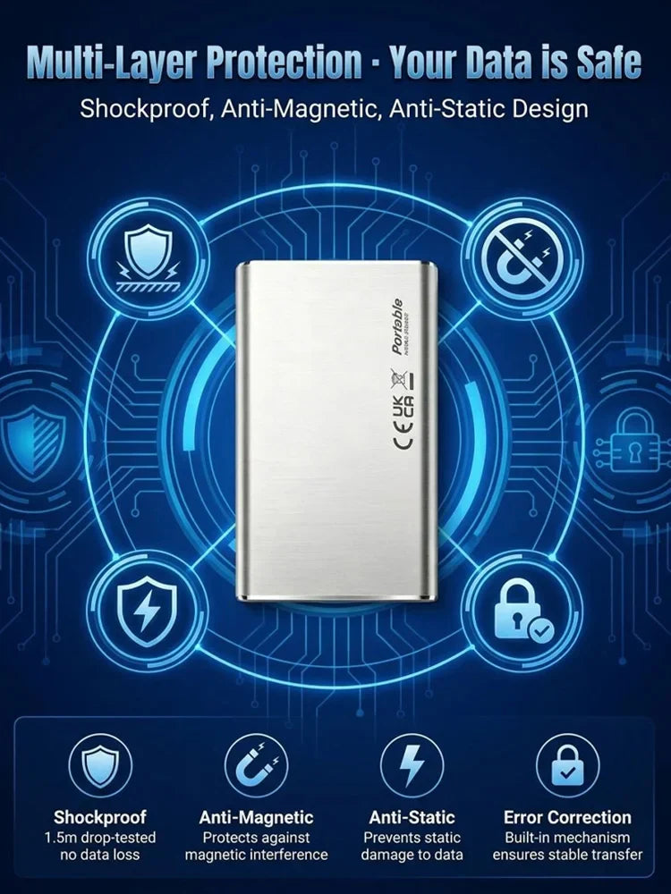 🏆Flash Sale⚡ 50K+ SOLD! Almost Gone-🔥32TB High-speed Portable SSD-Next-generation ultra-thin, high-capacity, high-speed solid-state drive