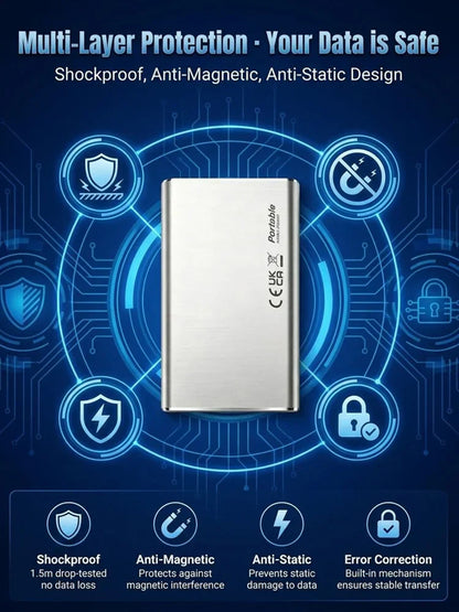 🏆Flash Sale⚡ 50K+ SOLD! Almost Gone-🔥32TB High-speed Portable SSD-Next-generation ultra-thin, high-capacity, high-speed solid-state drive