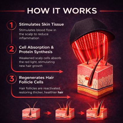 🧔Last Day:63% off 🔥Red Light Therapy Regrowth Cap